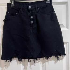 NOBODY Black Denim Skirt